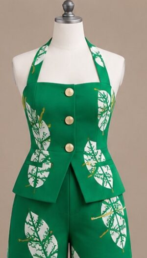 Halter neck shorts set